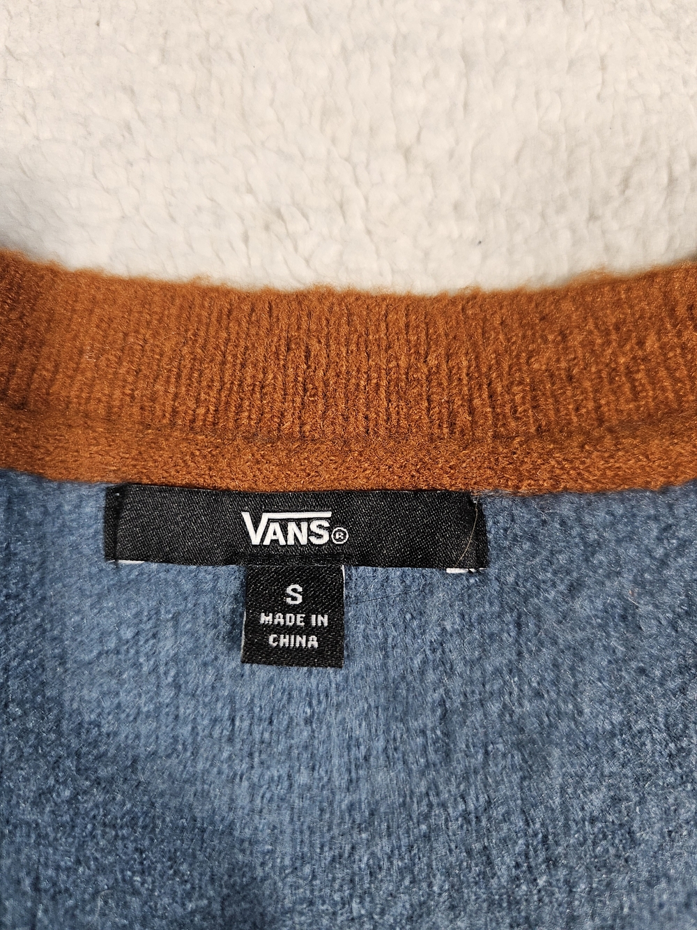 Vans Off The Wall Dusk Downer Checkered Cardigan Sweater Button Woman’s Size S - Picture 8 of 15